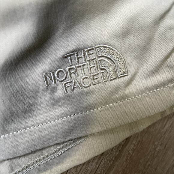North Face Shorts Women Sz L Brown Tan Pockets Drawstring Waist - Picture 10 of 12